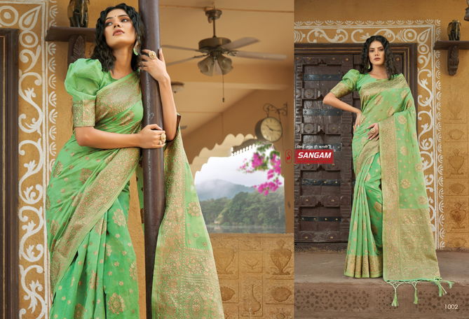 Sangam Hast Kala New Exclusive Wear Designer Cotton Handloom Saree Collection